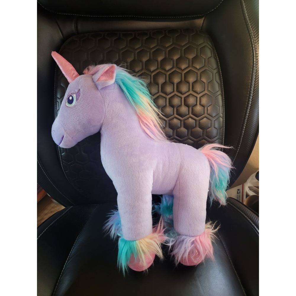 Build A Bear Purple Unicorn Horse Plush Beary Fairy Mythical Animal Toy 16"